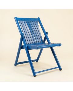 Cove Bridge Folding Outdoor Chair - Blue (synthetic illustration; no displayed measurements)