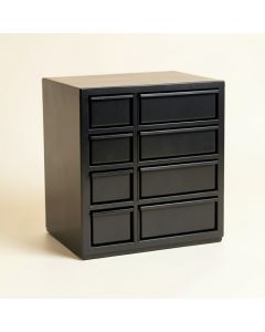 Wren Dell Small-Parts Storage Drawer Cabinet - Black (synthetic illustration; no displayed measurements)