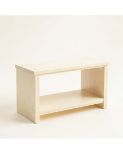 Birch Brook Narrow Outdoor Storage Bench - Cream (synthetic illustration; no displayed measurements)