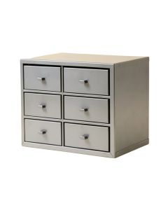 Meadow Bluff Small-Parts Storage Drawer Cabinet - Gray