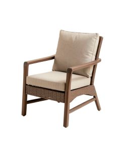 William Outdoor Stacking Patio Dining Chair With Cushion (synthetic illustration; no displayed measurements)