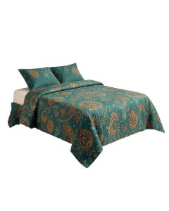 Ritenour Bohemian Bed Of Wild Garden Reversible Bedspread Set (synthetic illustration; no displayed measurements)