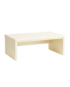 Elm Fold Desktop Monitor Riser - Ivory (synthetic illustration; no displayed measurements)