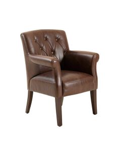 Creekmore Tufted Upholstered Parsons Chair In Brown (synthetic illustration; no displayed measurements)