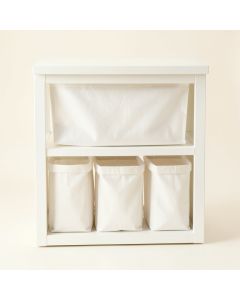 Briar Branch Laundry Sorting Station With Plain Removable Bags - White (synthetic illustration; no displayed measurements)