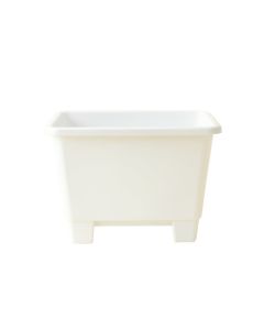 Meadow Bend Empty Raised Planter - White (synthetic illustration; no displayed measurements)