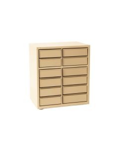Ridge Brook Small-Parts Storage Drawer Cabinet - Beige