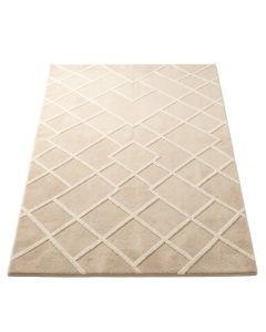 Flint Bluff Rectangular Area Rug - Beige (synthetic illustration; no displayed measurements)