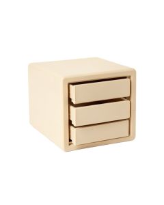 Flint Branch Small-Parts Storage Drawer Cabinet - Beige (synthetic illustration; no displayed measurements)