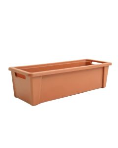 Glen Canyon Narrow Outdoor Storage Bench - Terracotta (synthetic illustration; no displayed measurements)