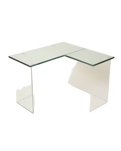 Addley Glass L-Shape Desk (synthetic illustration; no displayed measurements)