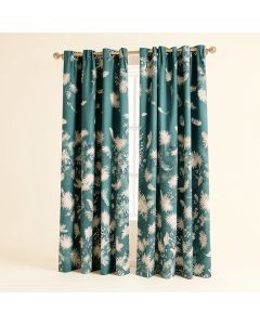 Ambesonne Teal And White Curtains (synthetic illustration; no displayed measurements)