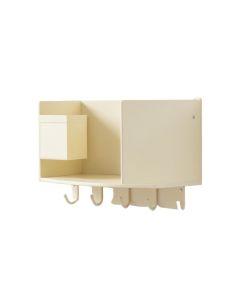 Dawn Canyon Wall-Mounted Entryway Organizer Shelf - Cream (synthetic illustration; no displayed measurements)
