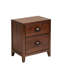 Coggeshall 2-Drawer Nightstand In , Dark Brown (synthetic illustration; no displayed measurements)