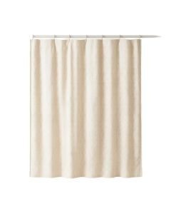Dune Bridge Shower Curtain Hanging Flat From A Plain Rod - Ivory (synthetic illustration; no displayed measurements)