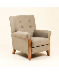Gaetan 32.5 '' Wide Tufted Wingback Chair (synthetic illustration; no displayed measurements)