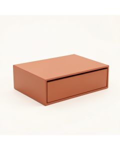Hazel Crossing Desktop Monitor Riser - Terracotta (synthetic illustration; no displayed measurements)