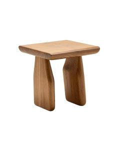 Auden Solid Wood Abstract End Table (synthetic illustration; no displayed measurements)