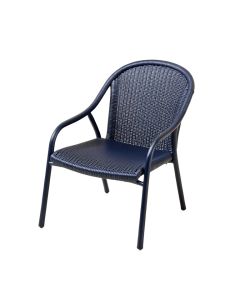 Slate Arc Outdoor Lounge Chair - Navy (synthetic illustration; no displayed measurements)