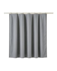 Summit Bluff Shower Curtain Hanging Flat From A Plain Rod - Gray (synthetic illustration; no displayed measurements)