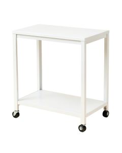 Linden Crest Empty Rolling Workshop Cart - White (synthetic illustration; no displayed measurements)