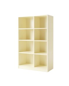 Oak Arc Freestanding Bookcase - Cream (synthetic illustration; no displayed measurements)