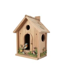 Home Sweet Home Bird Houses Printed Wall Décor (synthetic illustration; no displayed measurements)