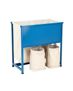 Briar Bend Laundry Sorting Station With Plain Removable Bags - Blue