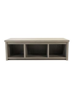 Pine Dell Shoe Storage Bench - Gray