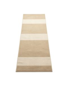 Olive Bend Narrow Runner Rug - Beige