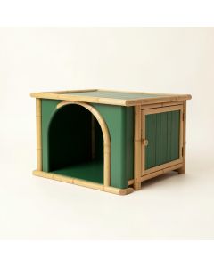 Maple Brook Empty Furniture-Style Litter Enclosure - Green (synthetic illustration; no displayed measurements)
