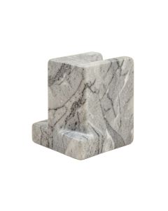 L-Shaped Marble Style Ceramic Bookends (synthetic illustration; no displayed measurements)