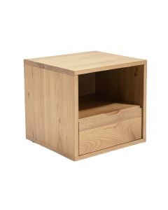 Dane Solid Wood End Table With Storage (synthetic illustration; no displayed measurements)