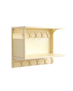 Olive Bridge Wall-Mounted Entryway Organizer Shelf - Cream (synthetic illustration; no displayed measurements)