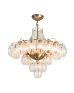 Jazmyne 42-Light Shaded Tiered Chandelier