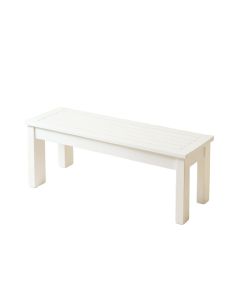 Bay Bend Indoor Bench - White (synthetic illustration; no displayed measurements)
