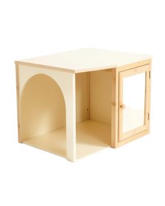 Elm Dell Empty Furniture-Style Litter Enclosure - Cream