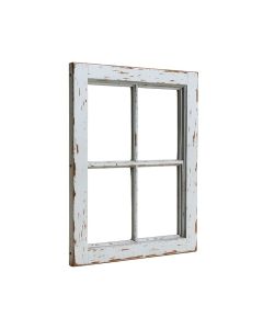 Distressed Window Panel Wall Decor