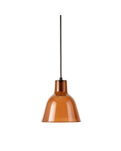 Holly Branch Pendant Light Suspended From One Plain Cable - Terracotta (synthetic illustration; no displayed measurements)