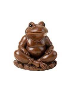 Laird Meditating Zen Frog Garden Statue