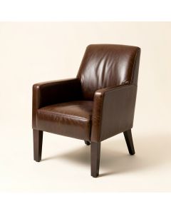 Rockcale Genuine Leather Upholstered Dining Chair (synthetic illustration; no displayed measurements)