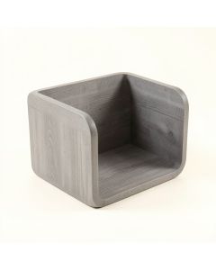 Linden Bluff Empty Furniture-Style Litter Enclosure - Gray (synthetic illustration; no displayed measurements)