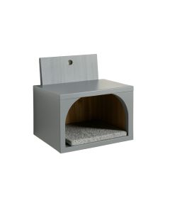 Ash Dale Wall-Mounted Cat Perch - Gray (synthetic illustration; no displayed measurements)