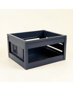 Ash Bluff Empty Furniture-Style Pet Crate - Navy (synthetic illustration; no displayed measurements)