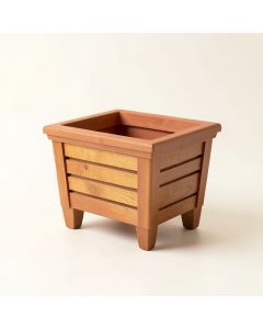 Clay Bend Empty Raised Planter - Terracotta (synthetic illustration; no displayed measurements)