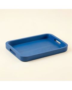 Vale Crossing Serving Tray - Blue (synthetic illustration; no displayed measurements)
