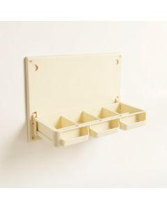 Flint Canyon Empty Wall-Mounted Tool Organizer Panel - Ivory (synthetic illustration; no displayed measurements)