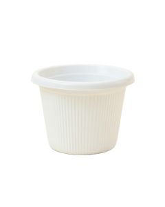 River Arc Empty Planter - White (synthetic illustration; no displayed measurements)