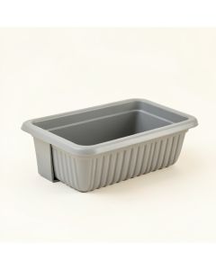 Hazel Canyon Empty Railing Planter With Integral Brackets - Gray (synthetic illustration; no displayed measurements)