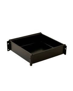 Heath Fold Empty Under-Desk Cable Tray - Black (synthetic illustration; no displayed measurements)